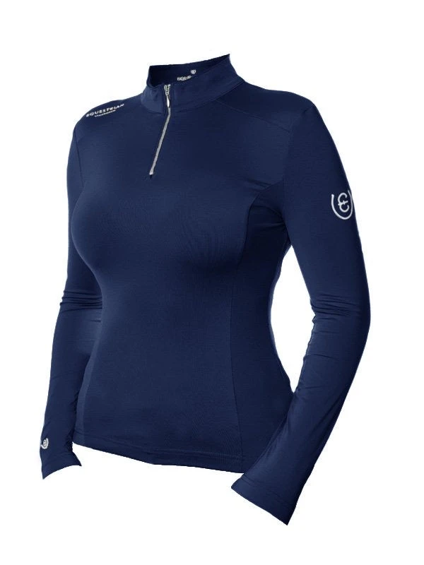 Equestrian Stockholm UV Protection Base Layer Midnight Blue 1 Equestrian Stockholm UV Protection Base Layer Midnight Blue