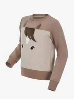 LeMieux Mini Pony Sweatshirt Walnut -Maximilian Store it04185 product miniponysweatshirt stone 2