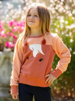 LeMieux Mini Pony Sweatshirt Apricot -Maximilian Store it04186 lifestyle miniponysweatshirt apricot 3