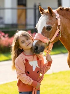 LeMieux Mini Pony Sweatshirt Apricot -Maximilian Store it04186 lifestyle miniponysweatshirt apricot 6