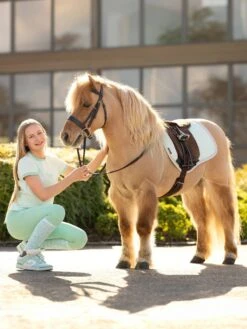 LeMieux Harlow T-Shirt Softmint -Maximilian Store it04554 lifestyle harlowjuniorpropad softmint 1 pt 2