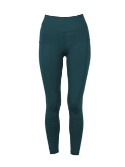 Equestrian Stockholm Movement Jump Riding Tights Dramatic Monday -Maximilian Store jump dramatic green tights webb front