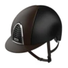 KEP Cromo 2.0 Helmet Textile Brown - Brown Leather Visor & Panels