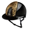 KEP Cromo 2.0 Helmet Polish Black - Gold Lace Front Panel - Swarovski Frame