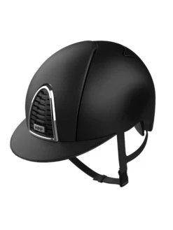 KEP Cromo 2.0 Helmet Textile Black - Black Leather Visor & Panels