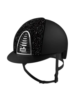 KEP Cromo 2.0 Helmet Textile Black - Sparkling Black Velvet Front Panel