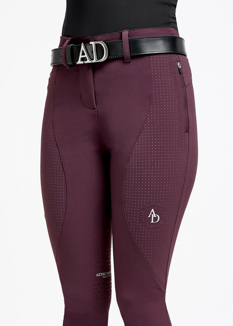Aztec Diamond Performance Breeches Maroon 1 Aztec Diamond Performance Breeches Maroon