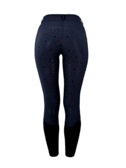 Equestrian Stockholm Elite Dressage Breeches Midnight Blue -Maximilian Store midnight blue riding breeches dressage ridbyxa dressur reithosen rijbroek dressuur 800x600 bak
