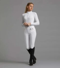 Premier Equine Milliania Ladies Full Seat Gel Riding Breeches White