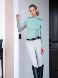 Equestrian Stockholm Air Breeze Base Layer Mint -Maximilian Store mint green air breeze 4