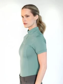 Equestrian Stockholm UV Protection Short-Sleeve Base Layer Mint -Maximilian Store mint green uv top 2