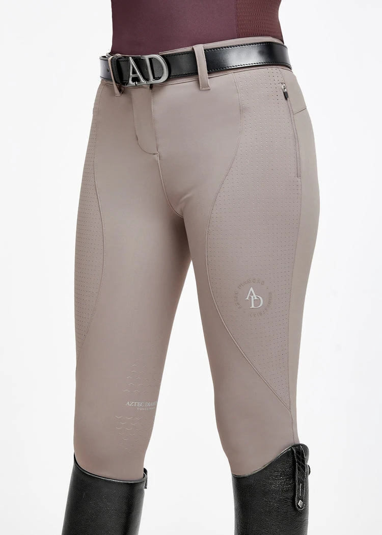 Aztec Diamond Performance Breeches Taupe 3 Aztec Diamond Performance Breeches Taupe - Image 3