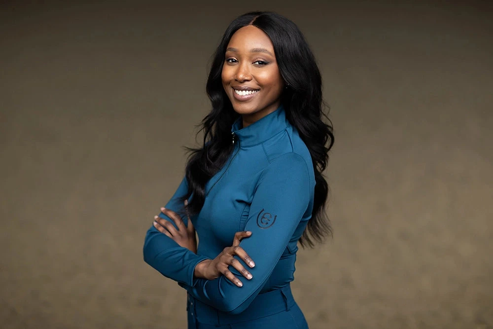 Equestrian Stockholm Vision Base Layer Blue Meadow 3 Equestrian Stockholm Vision Base Layer Blue Meadow - Image 3