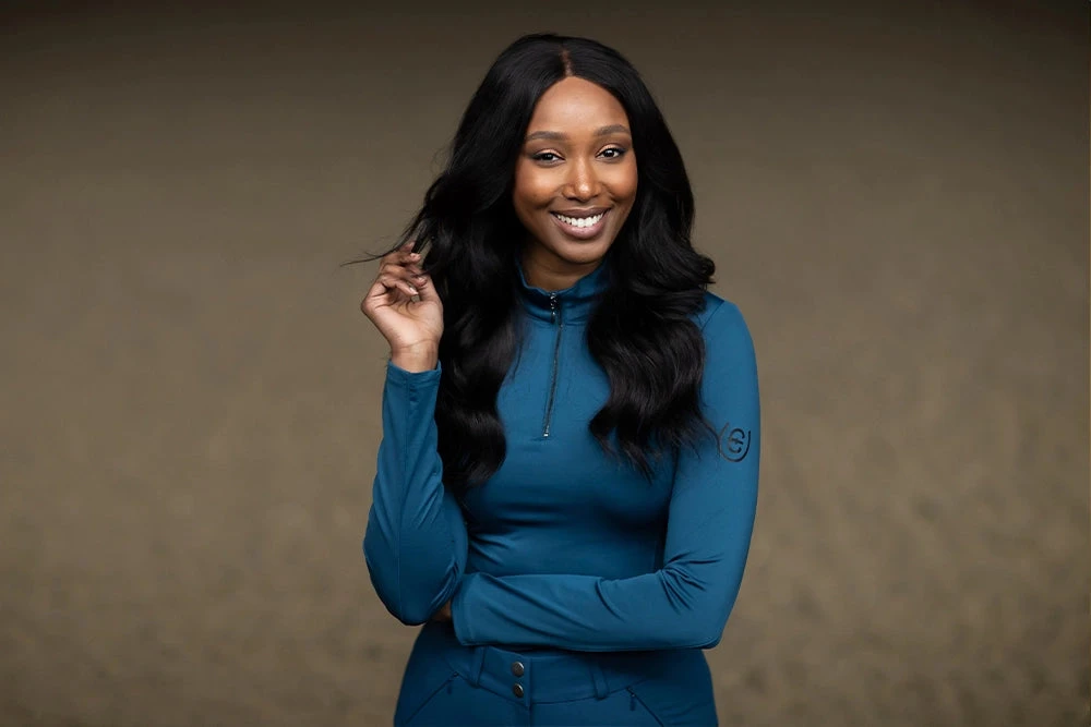 Equestrian Stockholm Vision Base Layer Blue Meadow 2 Equestrian Stockholm Vision Base Layer Blue Meadow - Image 2