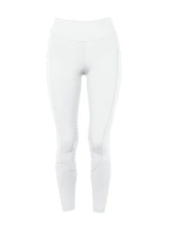 Equestrian Stockholm Jump Movement Riding Tights White -Maximilian Store white Riding tights jump movement front